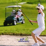 kids playing golf