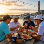 Golfers Eating Out
